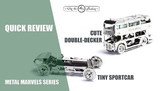 Metal Vehicle DIY Model Kit (Cute Double-Decker)