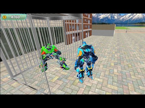 Grand Flying Drone Robot Car Transform : Robot War _ android gameplay