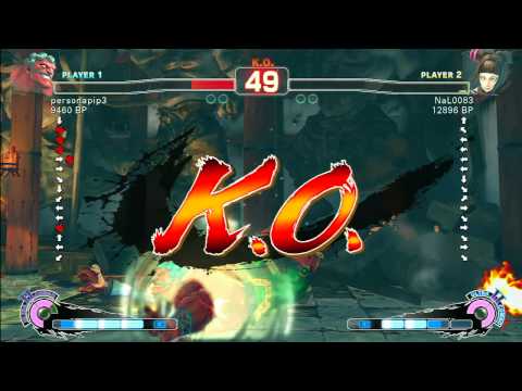 SSF4 Rank Match  personapip3 (HK)  vs  NaL0083 (JR)