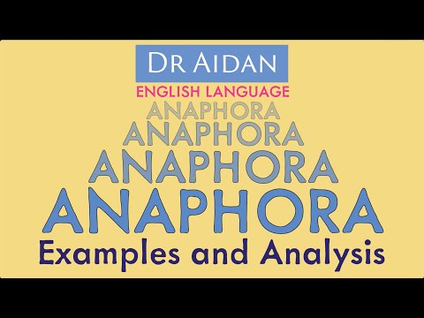 Anaphora Explained
