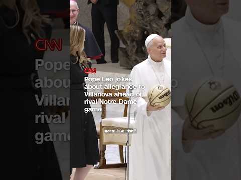 Pope Leo jokes about allegiance to Villanova ahead of rival Notre Dame game