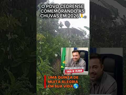 ACONTECEU VEREADOR TIAGO DE VILMAR 🌎 CEDRO PE.