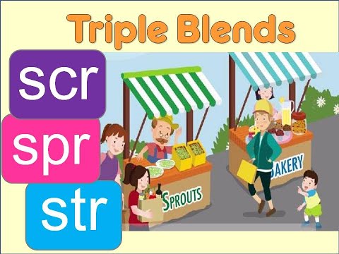scr spr str | Triple Blends | Phonics Reader | A Stroll in Spring | Go Phonics 3E Unit 14 | EFL