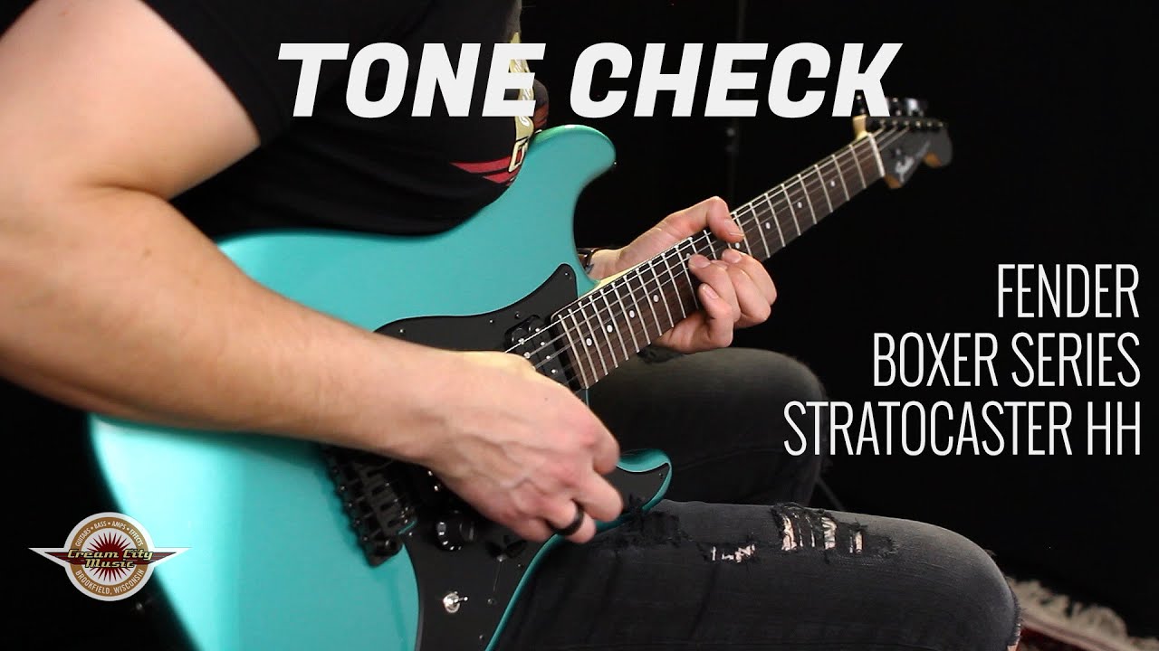 TONE CHECK: Fender Boxer Series Stratocaster HH Demo | No Talking - YouTube