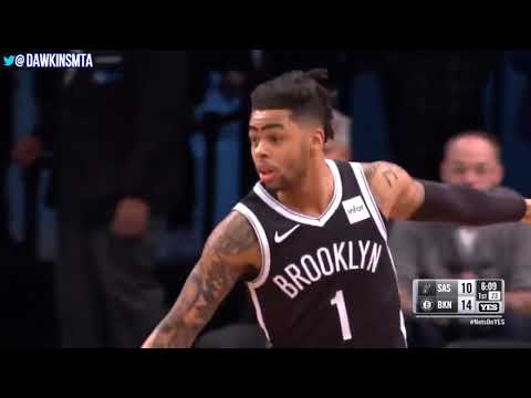 D'Angelo Russell Full Highlights 2019/02/25 Nets vs Spurs   23 Pts, 8 Asts, 7 Rebs!