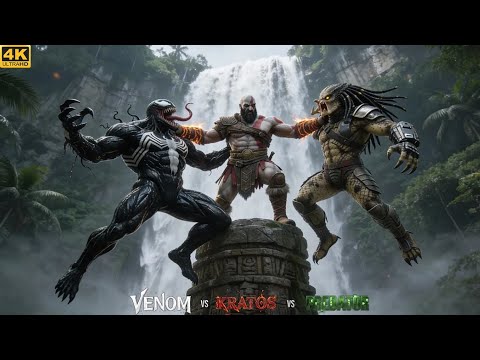 VENOM vs KRATOS vs PREDATOR |  Divine Hunt – Full Movie 2025