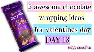 5 Amazing Chocolate gift wrapping ideas for valentines day 2019/ Diy dairy milk gift ideas/part 3