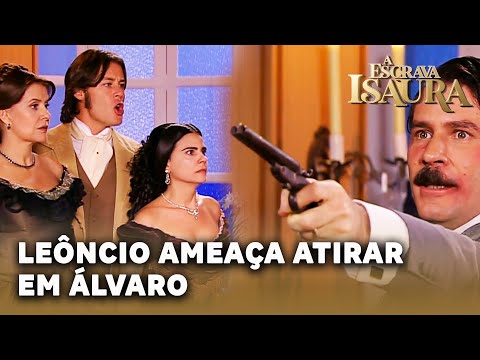 A ESCRAVA ISAURA: Leôncio se desespera ao não encontrar Isaura e ameaça Álvaro