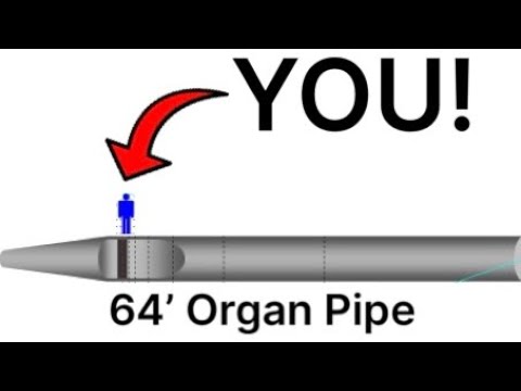 64’ Organ Stops  - Deepest musical pitches in the WORLD!
