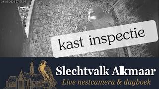 De kast wordt bekeken