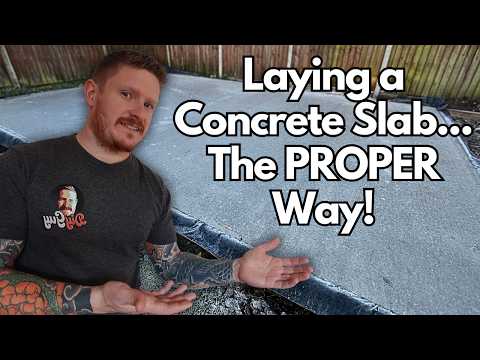 How to Lay a Concrete Base Like a Pro - The Workshop Build PT2