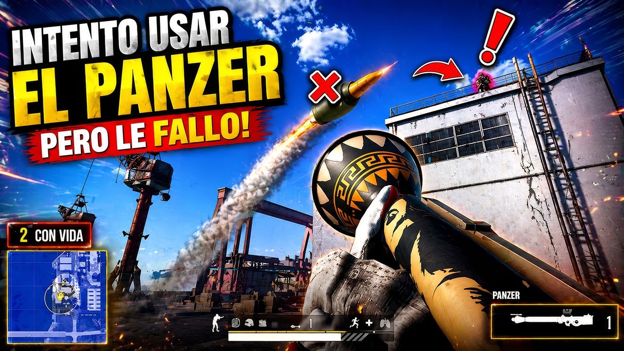 INTENTO USAR el PANZER contra UN CAMPERO de PUBG BRO 😨 GRAFICOS AL MAXIMO
