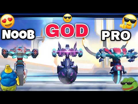 NOOB vs PRO vs GOD 😍😳 | Slingshot vs Killshot vs Nomad - Mech Arena