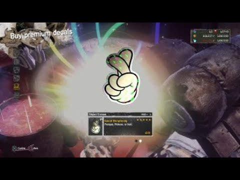 5 Star Fingers Crossed Mushroom Stew Premium Decal Pull LET IT DIE