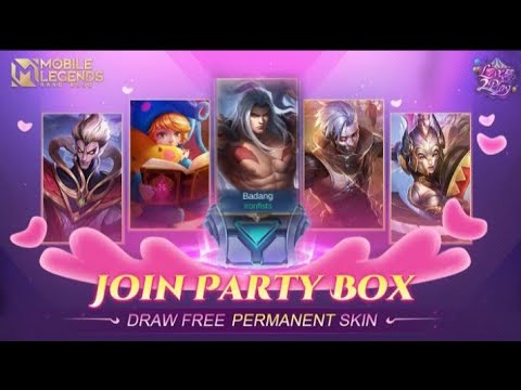 CLAIM FREE ELITE SKIN! PARTY BOX 2021 MOBILE LEGENDS  BANG BANG/ I GOT SKIN BADANG