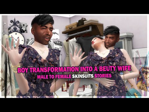 Boy Turning Into A pretty Housewife 👧🙎♀️ | Boy to Girl Transformation Stories | (Sims 4)