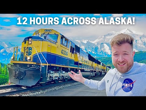 12 horas no trem de luxo do Alasca - Anchorage para Fairbanks