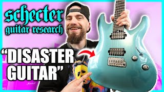 Video thumbnail for THE DISASTER GUITAR IS WORKING! SCHECTER AARON MARSHALL AM6 by Xander Raymond Charles