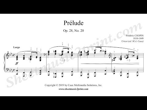 Chopin : Prelude Op. 28, No. 20