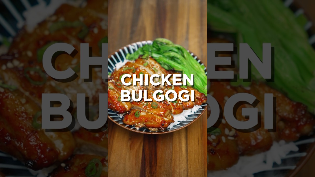 Chicken bulgogi is a must have weekday meal! #food #cooking #recipe #shorts