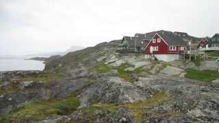 preview picture of video 'Nuuk from the north-west end of the city'