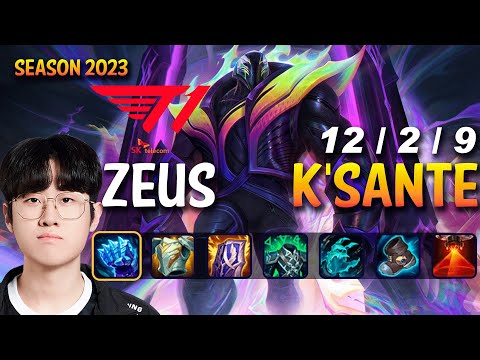 T1 Zeus K'SANTE vs JAX Top - Patch 13.17 KR Ranked