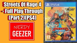 Streets of Rage 4 - Full Play Through (Part 2)(PS4)