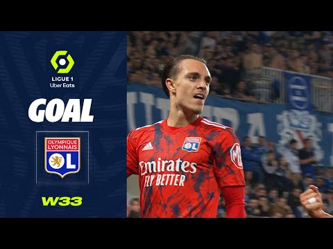 Goal Maxence CAQUERET (36' - OL) RC STRASBOURG ALSACE - OLYMPIQUE LYONNAIS (1-2) 22/23