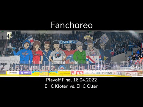 Choreo der EHC Kloten Fans