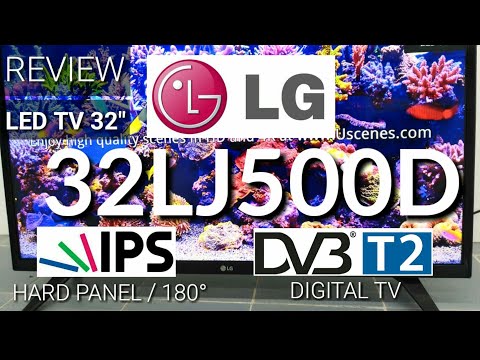 Review LED TV LG 32LJ500D Digital TV New 2017 indonesia | HD
