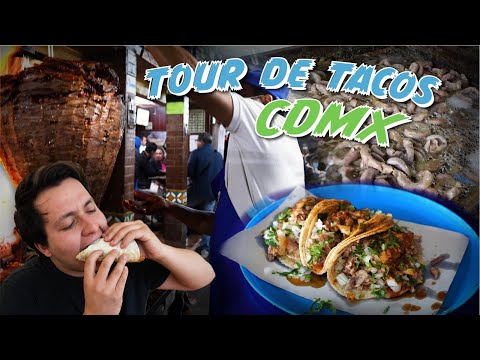 Tour de tacos y comida callejera en la Ciudad de México. Comiendo en la CDMX