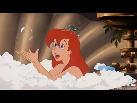 Ariel in the castle in the little mermaid