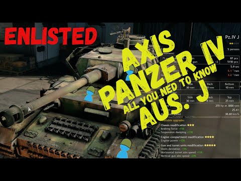 ENLISTED Panzer IV Aus.J Medium Tank Guide (ION Axis)