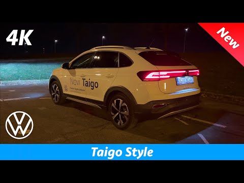 VW Taigo Style 2022 - First NIGHT look in 4K | Exterior - Interior (details), Ambient lights