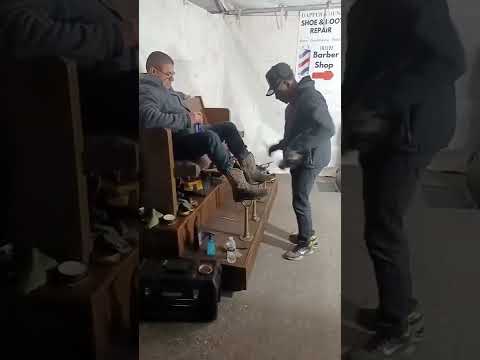 The.Art.of.Boot.Shining with Vintage Cuts Barbershop @HumbleRodeo & Cook-Off 2022