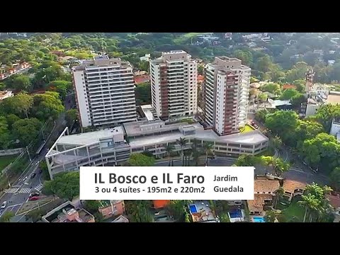 IL Faro e IL Bosco - Apto 3 ou 4 suítes 195 m2 e 220m2 - Jardim Guedala Morumbi - Vista aérea Drone