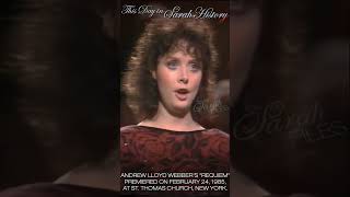 Sarah Brightman - Requiem premiere (1985) #shorts