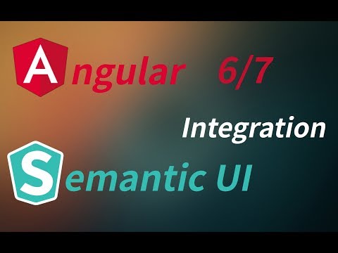 How to install semantic ui in angular 6