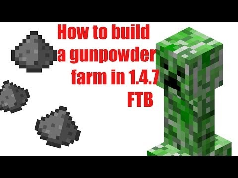 Mincraft FTB Tutorial:: Creeper spawner and Gunpowder farm