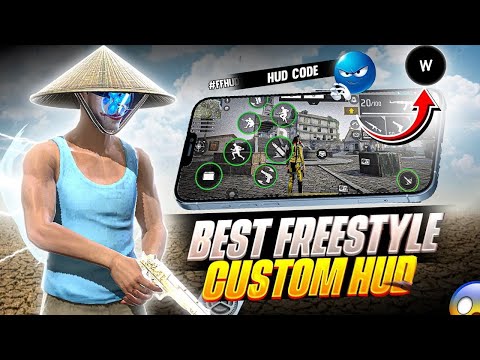 World's Best 3 Finger & 4 Finger Custom HUD CODE 🥶⚙️| FREESTYLE CUSTOM HUD IN FREE FIRE 🇧🇷💀