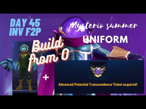 Mysterio New Summer Uniform Build and Test. Day 45 Inv F2P (Marvel Future Fight)