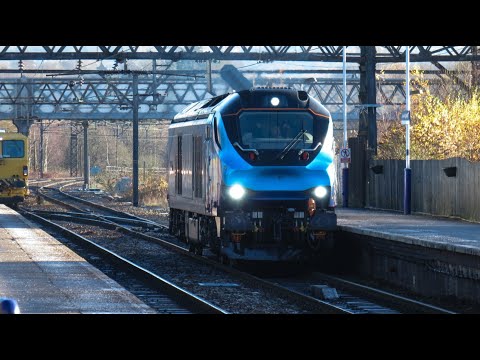 DRS Class 68 No. 68024 on 0M67 York - Longsight @ Guide Bridge on 29.11.19 - HD