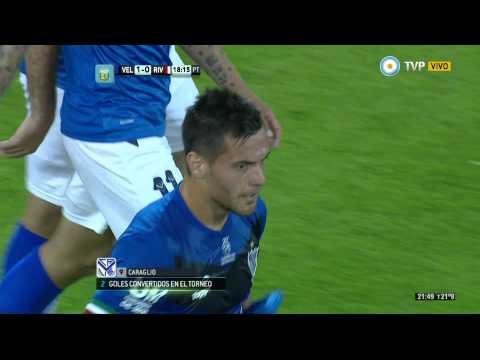 Gol de Caraglio. Velez 1 - River 0 | TPD2014 - Fecha 15