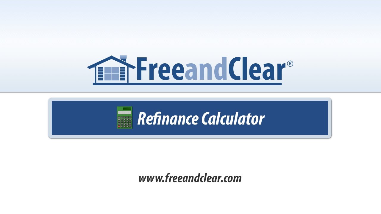 Mortgage Refinance Calculator Video