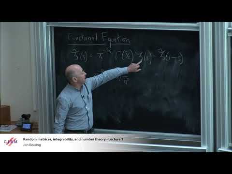 Jon Keating: Random matrices, integrability, and number theory - Lecture 1