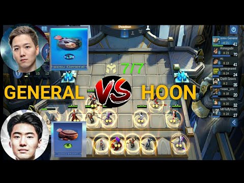 GOSU GENERAL vs GOSU HOON || MAGIC CHESS GAMEPLAY ||. MOBILE LEGENDS