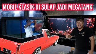 PROJECT GILA DAN PERTAMA‼️UBAH MOBIL KLASIK JADI MEGATANK UNTUK PEMELIHARAAN IKAN PREDATOR MONSTER