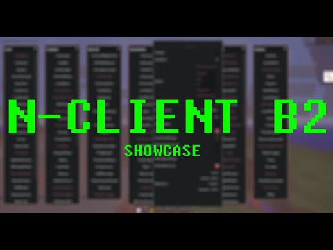 N-Client B2 | Showcase | Minecraft Hacked client | Anarchy | PvP | Bots
