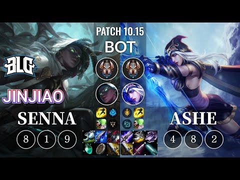 BLG Jinjiao Senna vs Ashe Bot - KR Patch 10.15