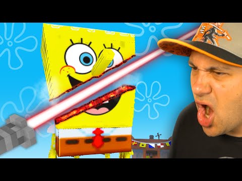 DESTROYING REALISTIC SPONGEBOB in Teardown!